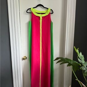 Neon maxi dress